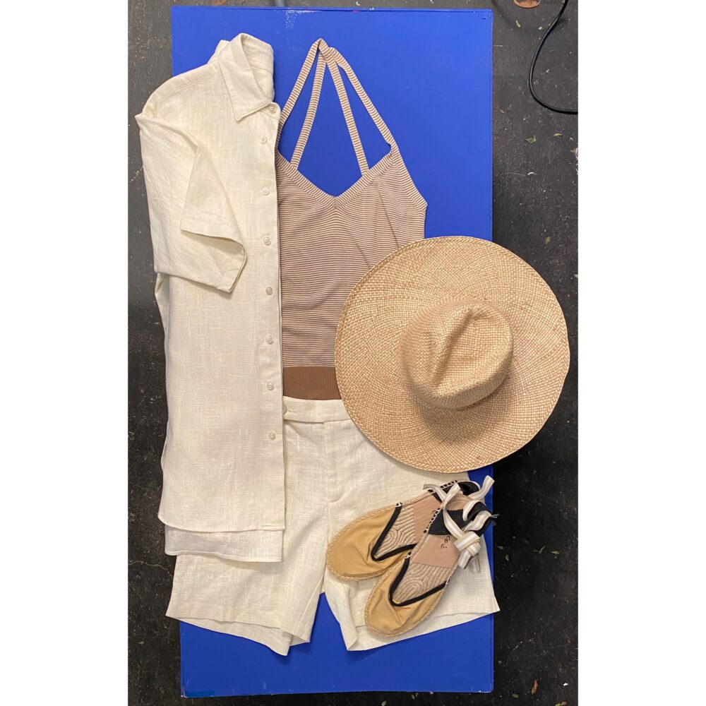 Linen Shorts Off White